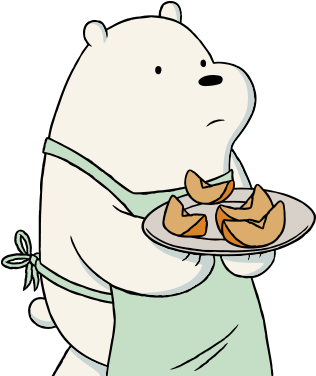 Ice Bear - Willcallyou Reusable Snack Bag-- We Bare Bears Ice (1600x413), Png Download
