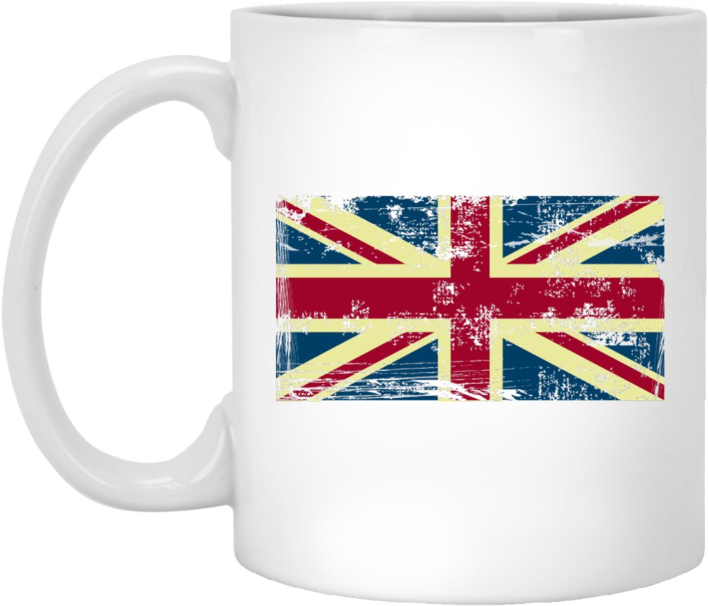 Union Jack Vintage Uk Flag Tee British Retro Flag 11 - English Flag (1024x1024), Png Download