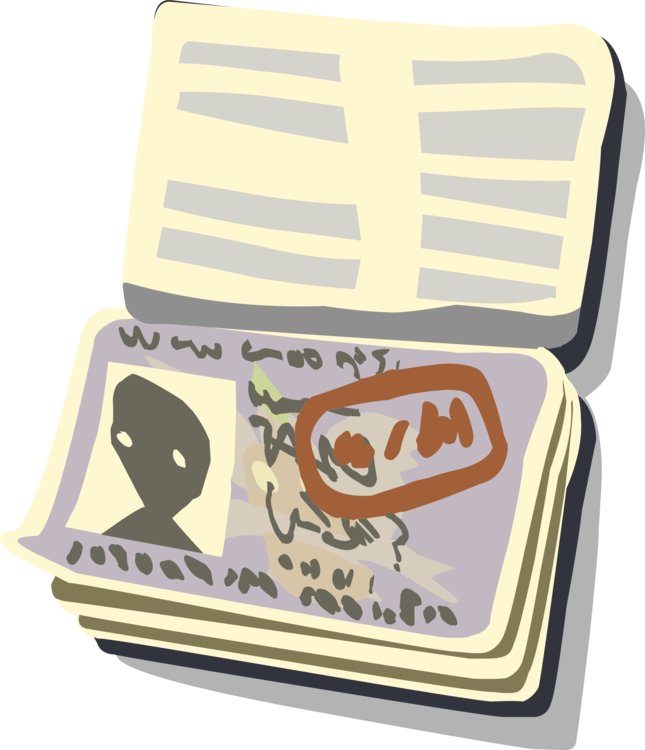Passport Stamp Computer Icons Travel Visa Biometric - Passport Clipart (645x750), Png Download