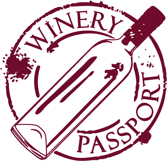 Wine Passport Stamps Oregon California France - Winery Passport Logo (570x564), Png Download