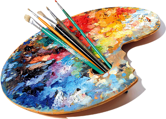 Artist Colour Palette Png (600x398), Png Download
