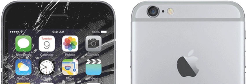Iphone 6 Screen Replacements Available Now - Broken Iphone 6 Png (959x603), Png Download