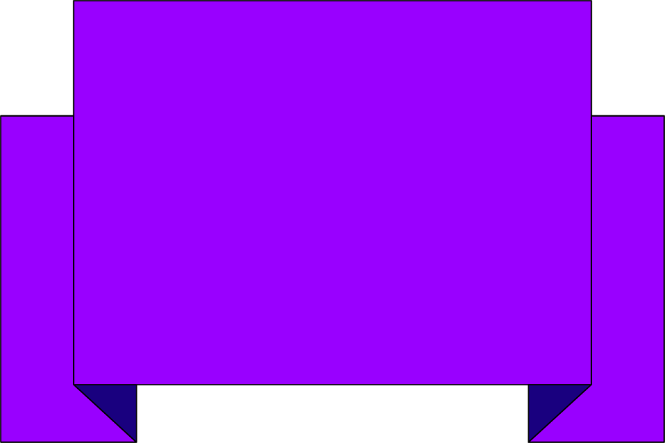 Blank Banner Png For Kids - Blank Purple (958x638), Png Download