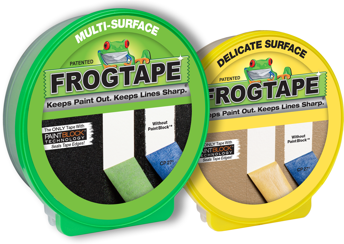 Frogtape® Brand Multi-surface And Delicate Surface - Frogtape 280220 Delicate Surface Painting Tape, Yellow, (1298x856), Png Download