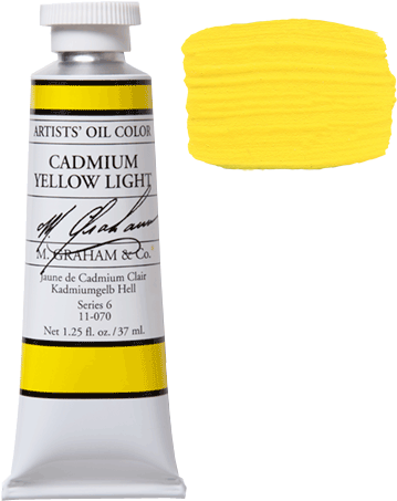 Oil Cadmium Yellow Light070 - M Graham Dioxazine Purple (405x500), Png Download