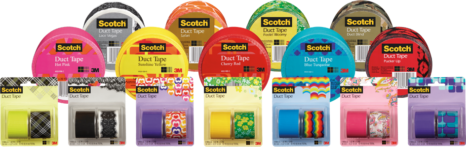 Just Won A Pack Of Designer Scotch Duct Tape - Scotch Expressions Tape, Purple, Removable, 3/4" X (944x299), Png Download