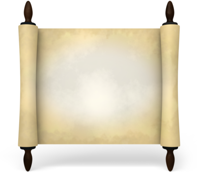 White Blank Banner Png Agency And God's Omniscience, - Scroll Bible Png (400x400), Png Download