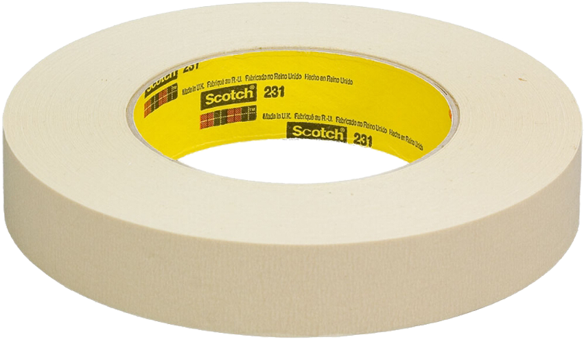 Scotch 231-24mmx55m Paint Masking Tape - Scotch 231/231a Masking Tape,natural,72mm X 55m (850x850), Png Download