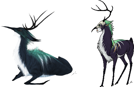 Drawn Deer The Endless Forest - Logo (471x317), Png Download