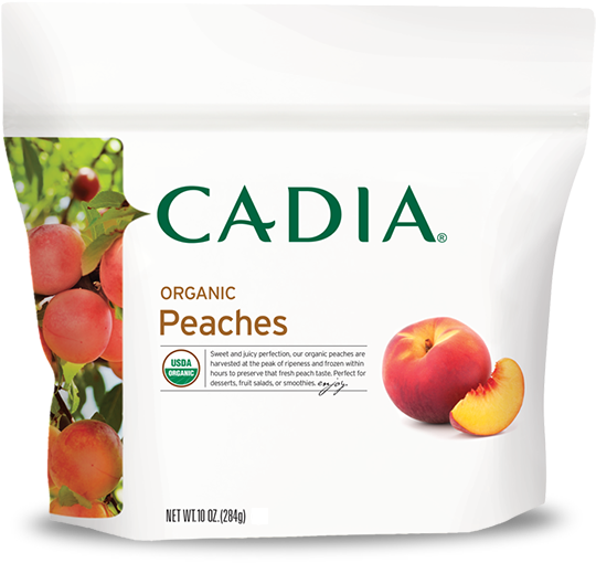 Sweet And Juicy Perfection, Our Organic Peaches Are - Cadia Vegetable Corn Whole Kernel Org Can 15.25 Oz (700x700), Png Download