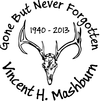 Deer Skull Designer Series - Decal (350x351), Png Download
