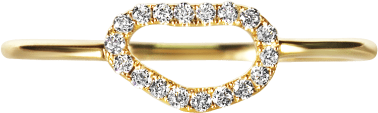 Loulerie Fine Jewellery White Diamond Wave Ring €899 - Engagement Ring (1000x1000), Png Download