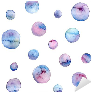 Aquarelle Circles In Pastel Colors - Watercolor Painting (400x400), Png Download