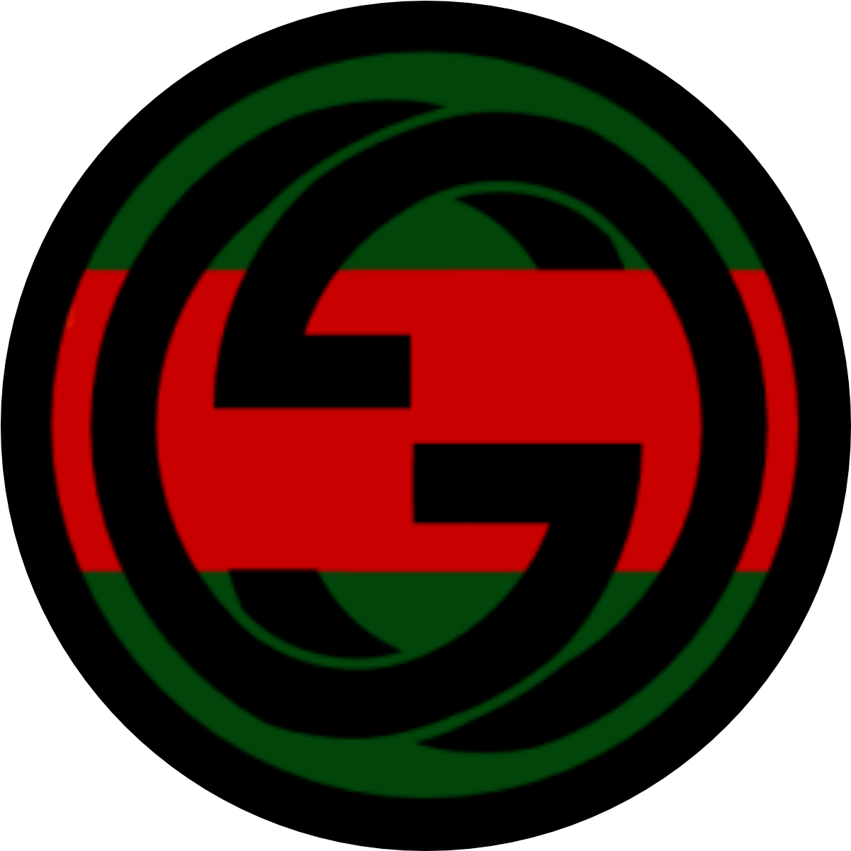 gucci logo green and red