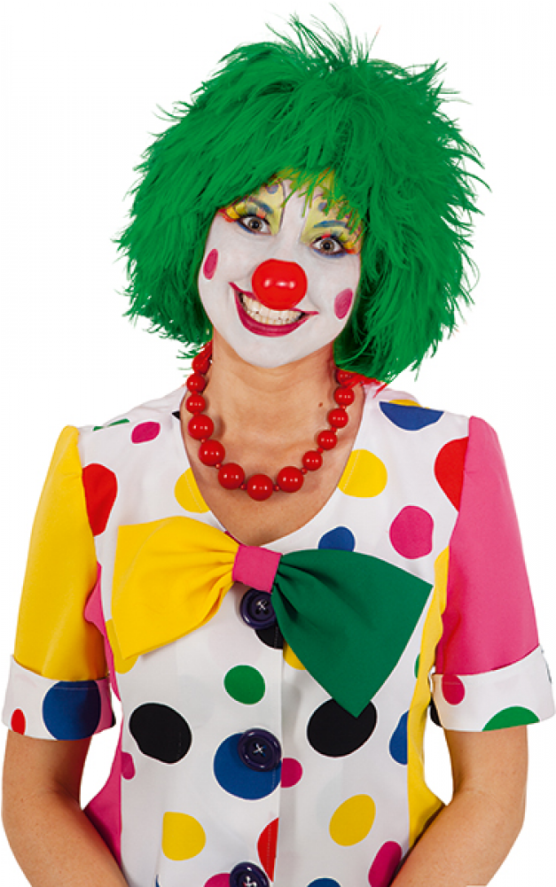 Perücke Clown - Grün - Wig Clown Blue (1000x1000), Png Download
