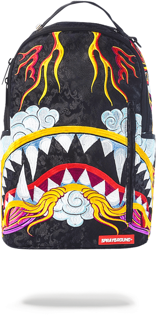 Sprayground Dragon Shark Backpack Png Shark Bag - Dragon Shark Sprayground (900x1148), Png Download