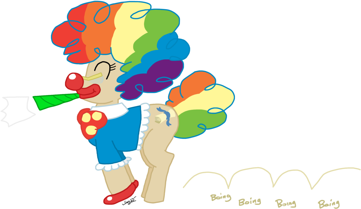Captain-marvelous, Clown, Mayor Mare, Rainbow Wig, - Cartoon (1280x726), Png Download
