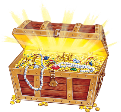 Open Treasure Chest Png Png Images - Treasure Png (400x371), Png Download