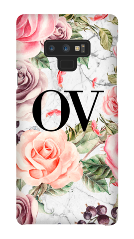 Personalised Watercolor Floral Initials Samsung Galaxy - Gypsi's Rhinestone Hair Comb (480x480), Png Download