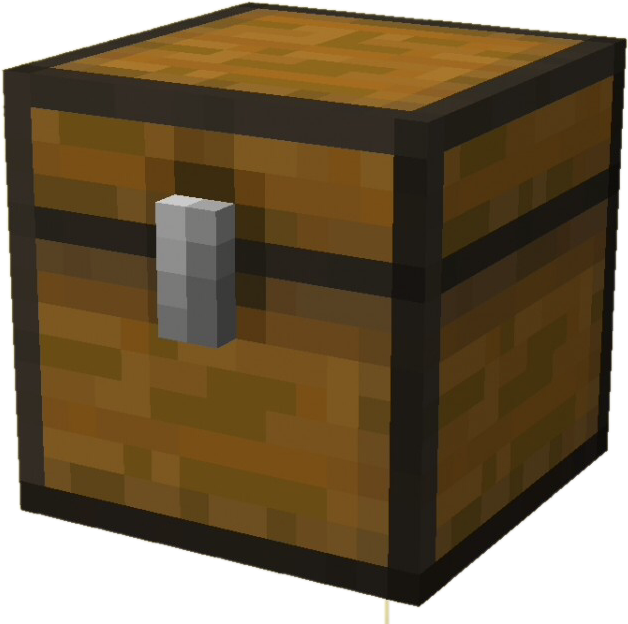 Minecraft Chest Png Clip Library Download - Minecraft Chest Open Png (628x624), Png Download