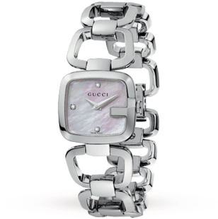 Gucci Ya125502 G-gucci Small Ladies Diamond Set Wa - Dyrberg/kern (350x350), Png Download