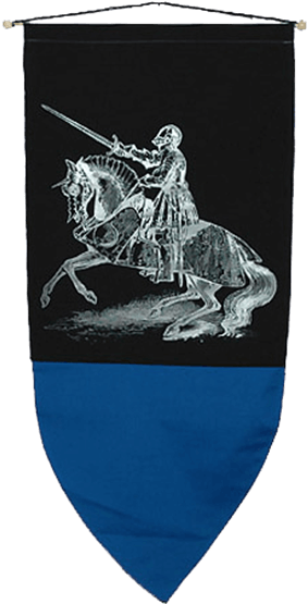 Rampant Knight Banner - Knight Banner (555x555), Png Download