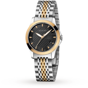 Gucci Ya126512 Timeless Bi-colour Ladies Watch - Bremen (350x350), Png Download
