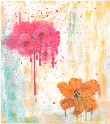 Pen Paint Paint Watercolour Paint Watercolour Pencil - Craft (708x500), Png Download