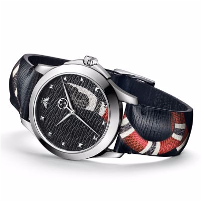 Gucci Watch - Gucci Le Marche Des Merveilles Black Dial Watch Ya1264007 (500x404), Png Download