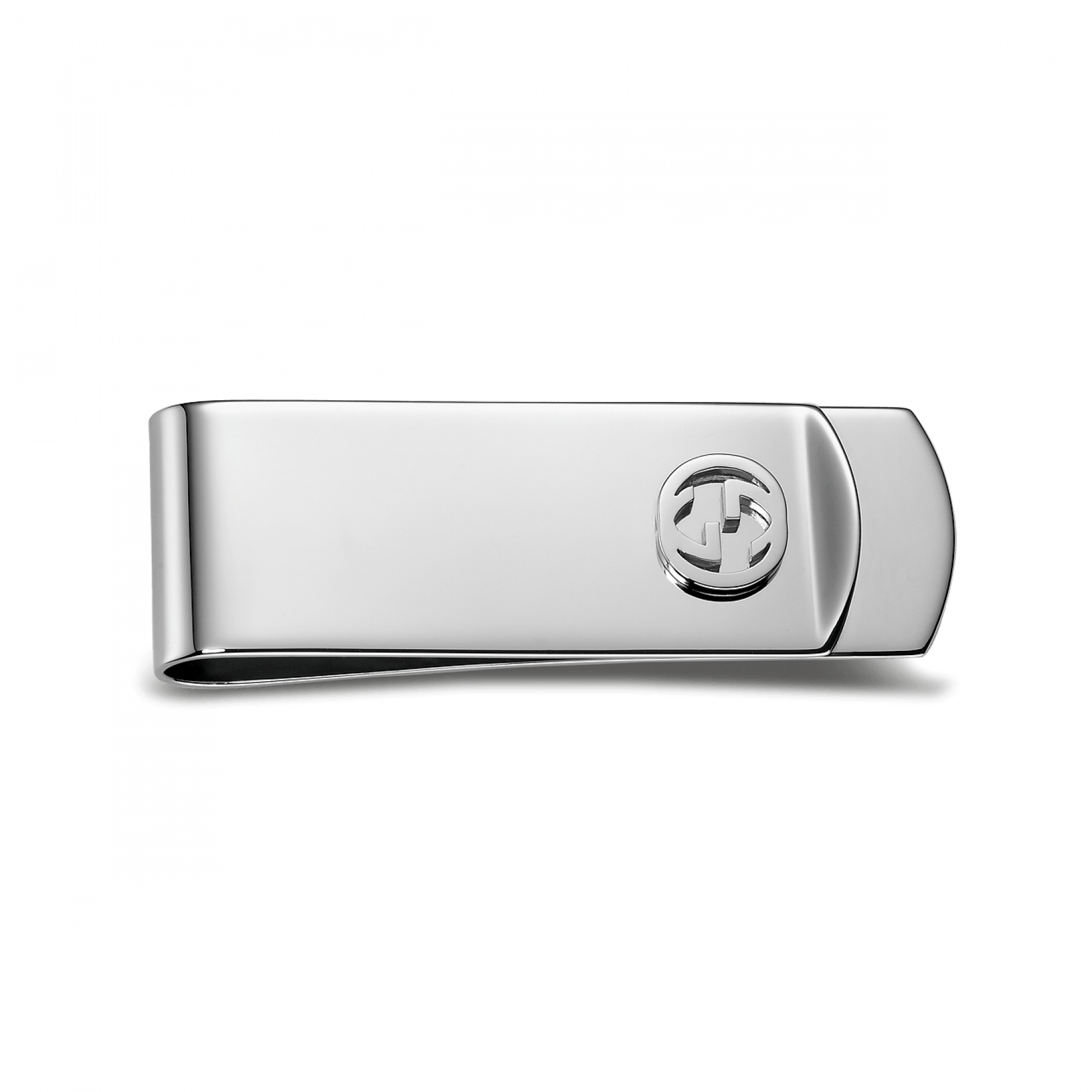 Picture Stock Gucci Sterling Interlocking Money - Gucci Interlocking G Sterling Silver Tie Clip, Mens, (1800x1800), Png Download
