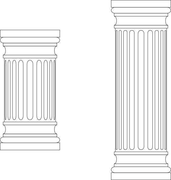 How To Set Use Marble Columns Svg Vector (564x593), Png Download