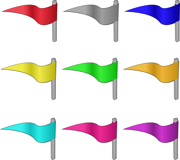 Medieval Flag Clipart - Flag (600x534), Png Download