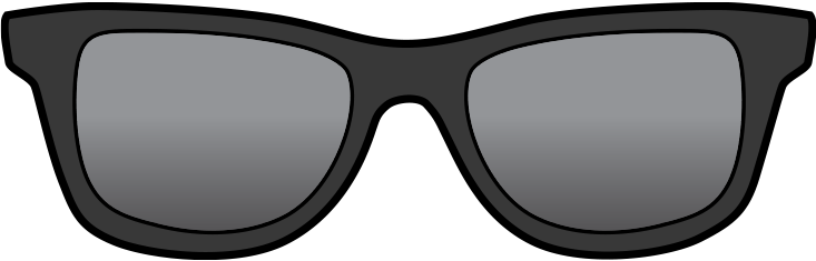 Grey And Black Lenses Are A Common Tint That, Like - Grey (733x235), Png Download