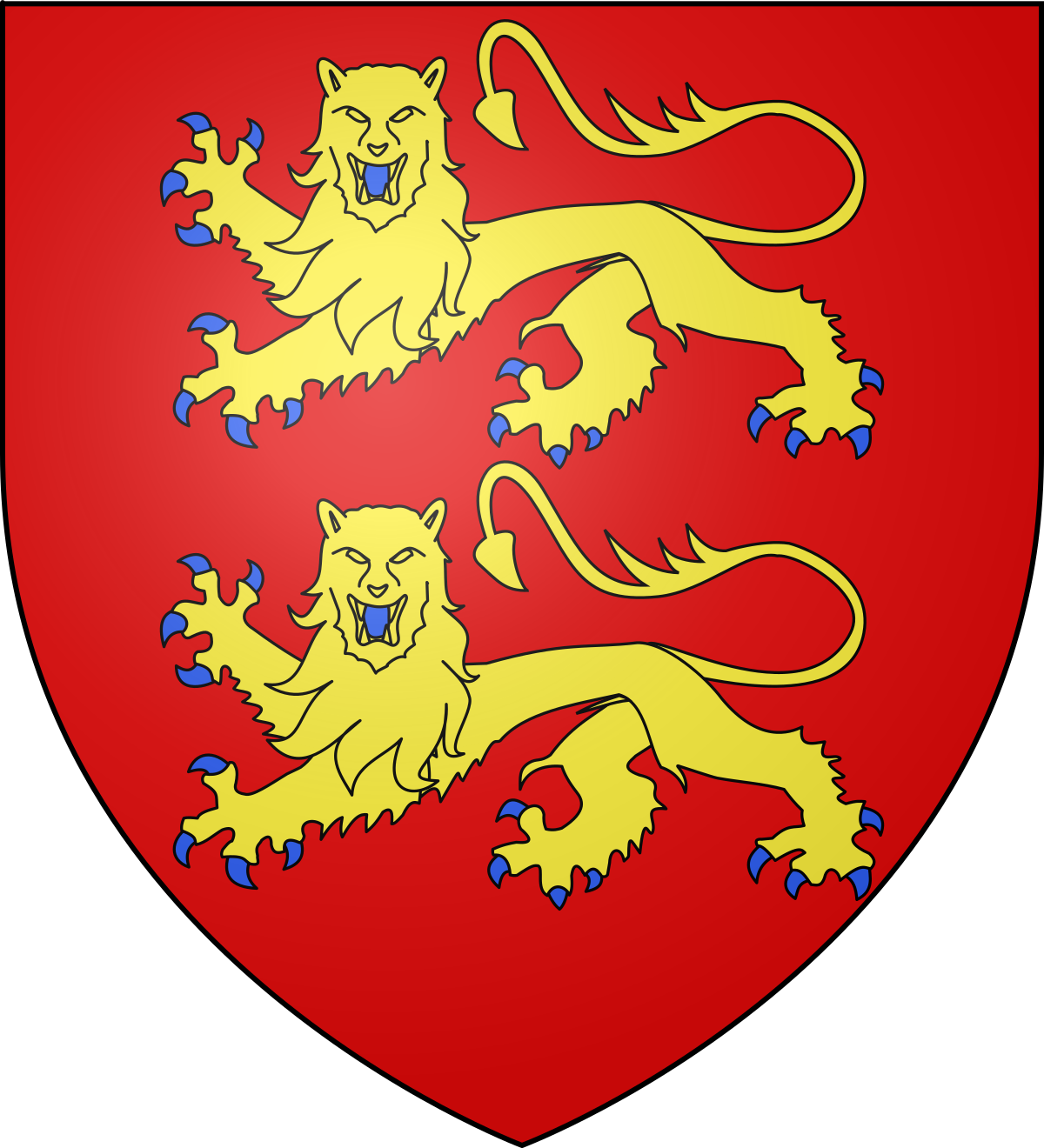 Blason De La Normandie (1200x1320), Png Download
