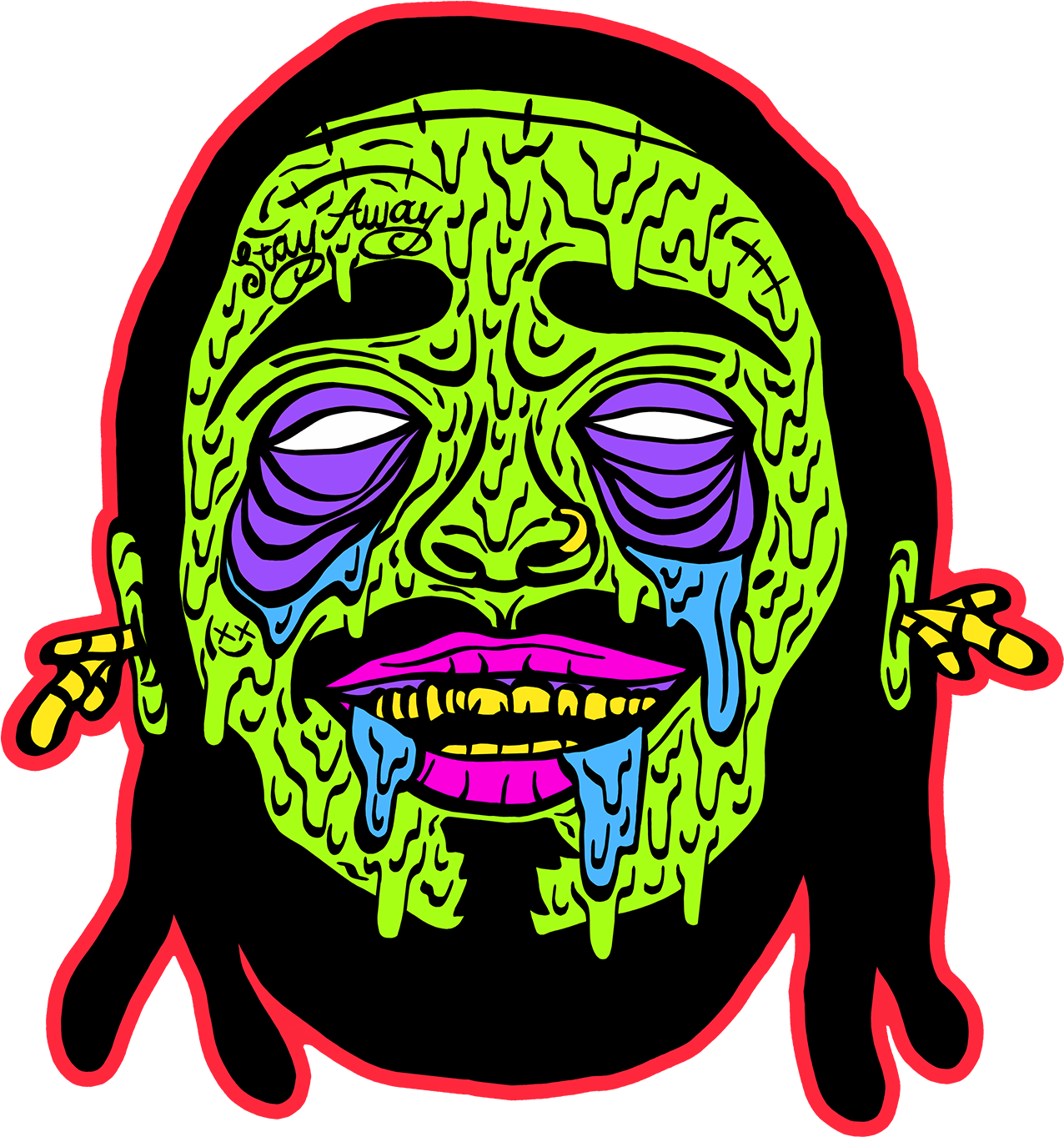 Zombie Post Malone - T-shirt (1500x1500), Png Download