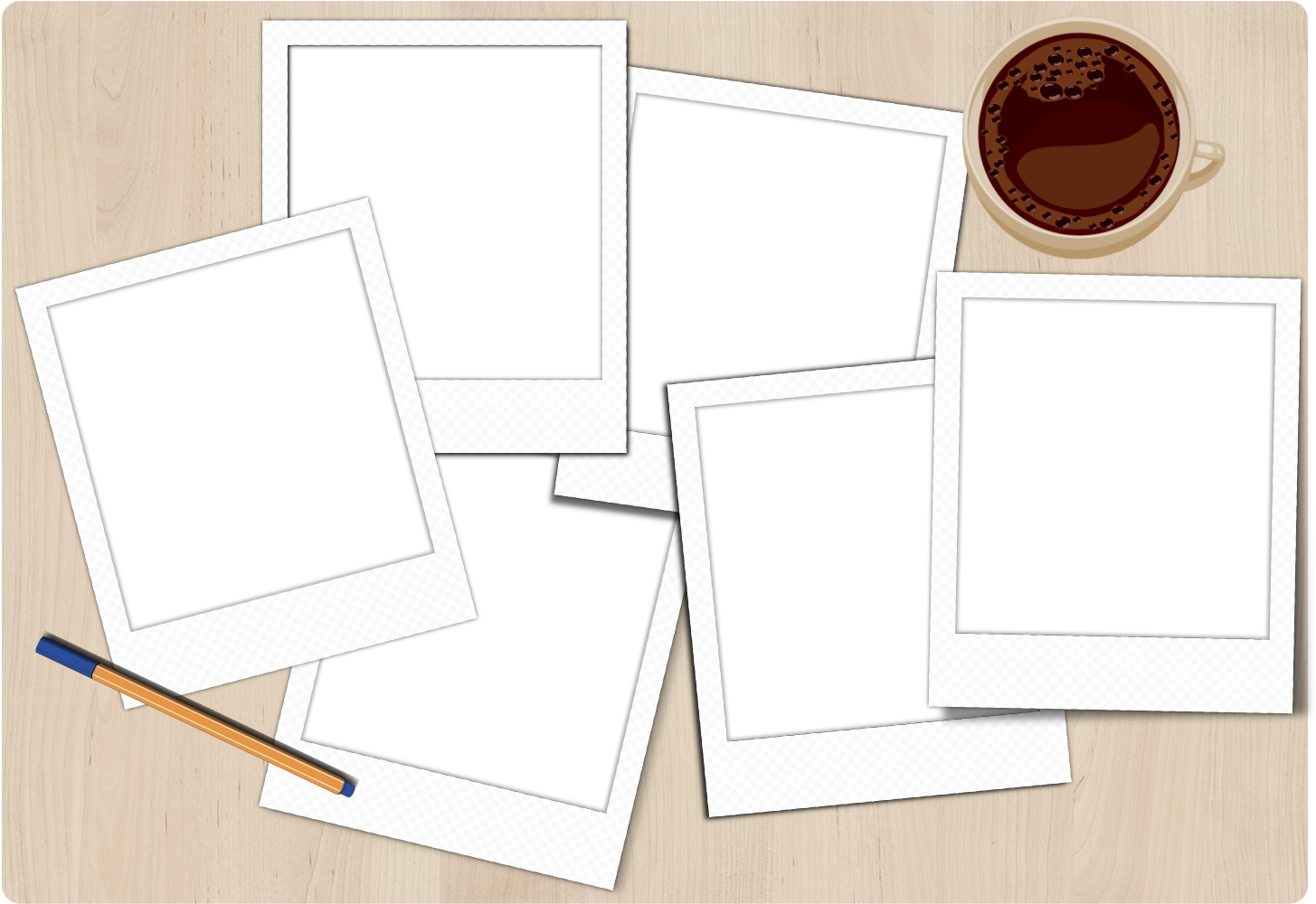 This Free Icons Png Design Of Set Polaroids (1697x2400), Png Download