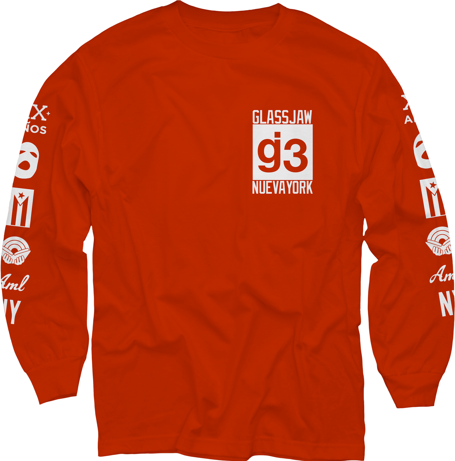 Cb Mas Logos Red Long Sleeve T-shirt $35 - Napalm Death Obliteration Long Sleeve (1600x1600), Png Download