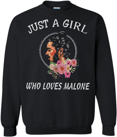 Favorable Just A Girl Love Who Loves Post Malone Shirt - Just A Girl Who Loves Malone (480x480), Png Download