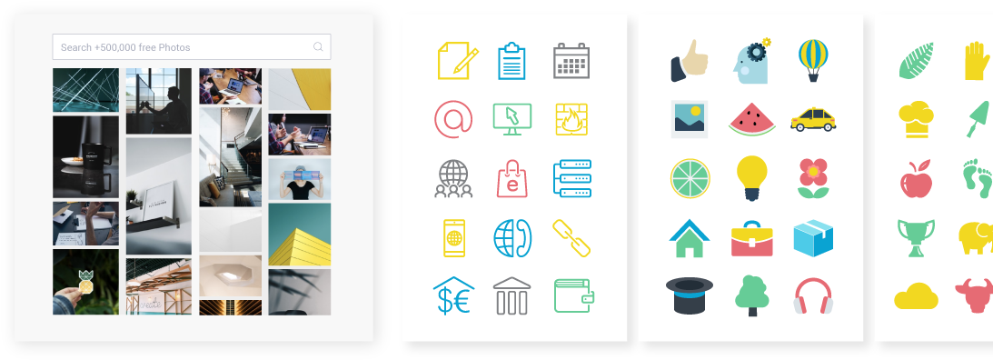 Visme Gives You A Ton Of Graphic Assets In One Place - Graphic Design (1100x420), Png Download