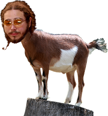 Quote - Post Malone As A Goat (374x400), Png Download
