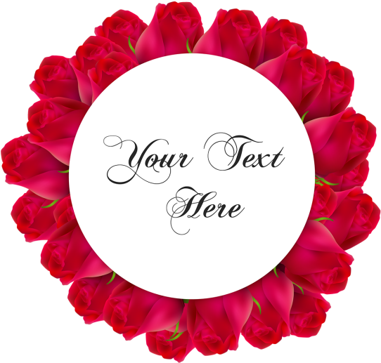 Realistic Rose Wreath Vector, Realistic Rose, Rose - Team Hillary 2016-cho Blue 300 Round Car Magnet (360x360), Png Download