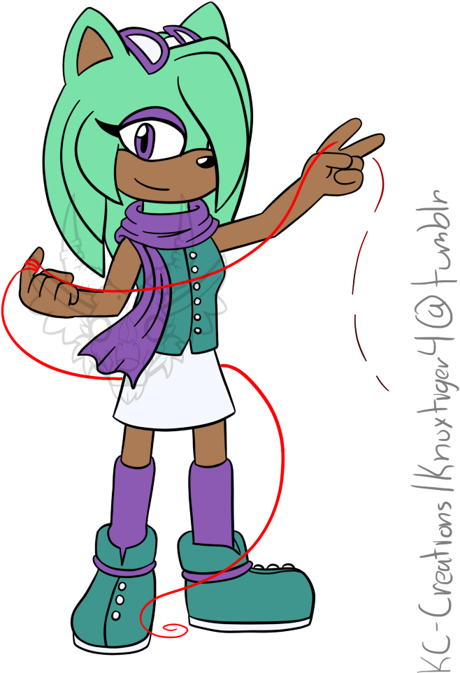 Comm- Red String Of Fate - Cartoon (787x1069), Png Download