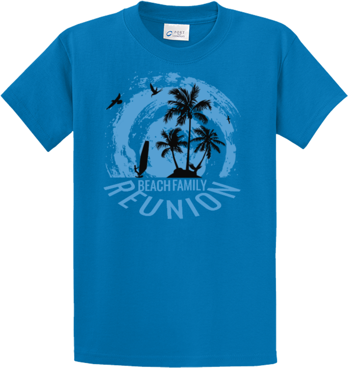 Beachfamilyvacatoin Beachfamilyvacatoin - Reunion Shirt Design Beach (750x750), Png Download
