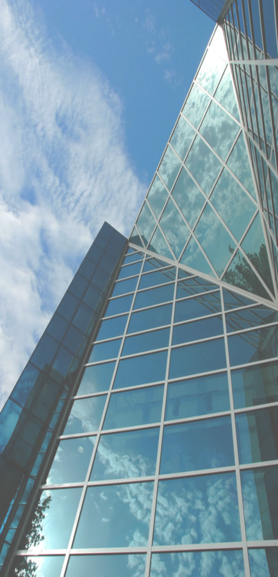 Commercial Building With Window Tinting - Office Building (955x1979), Png Download