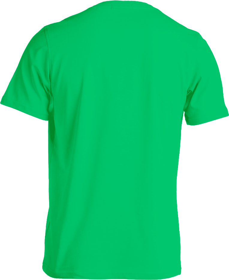 Download Custom Tee Template Green Back Green Round Neck T Shirt
