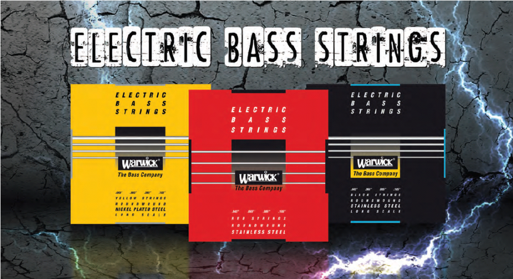 Warwick Red Label - Warwick 4-string Black Label Long Scale Bass Strings (1000x800), Png Download
