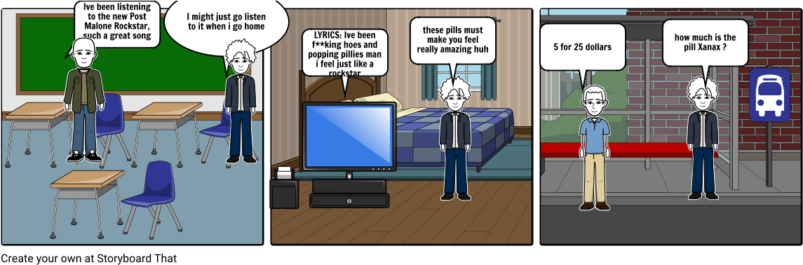 Rockstar - Cartoon (1164x385), Png Download