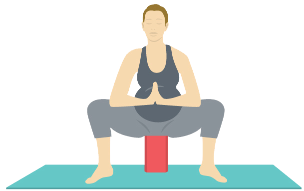 This Supported Yoga Squat Does Just That - Pilates (638x385), Png Download