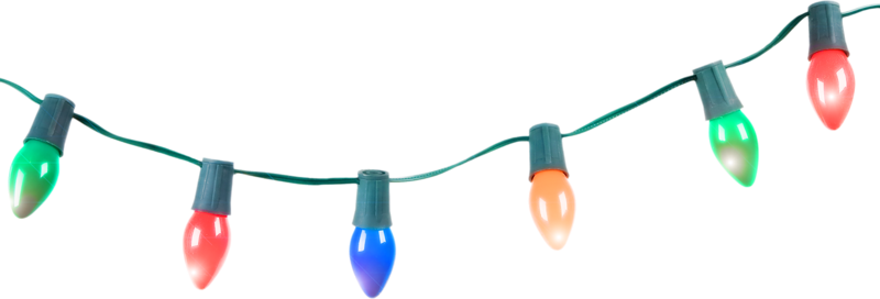 Luces De Navidad Png - Christmas Lights On A String (800x272), Png Download