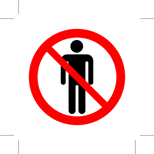 No - Ansi Multi-message Safety Signs-danger (500x500), Png Download